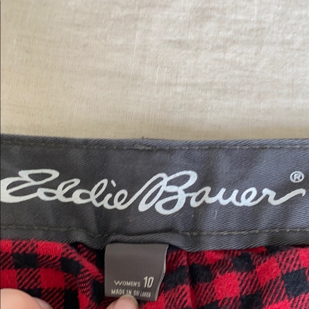 Gray, fleece-lined pants.